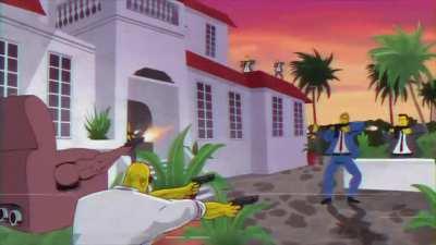 One of the coolest couch gags I saw from the Simpsons. (I don’t really watch the modern Simpsons. )