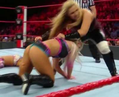 Alexa getting a massive wedgie