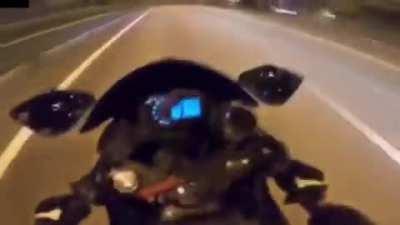 Never race on highway