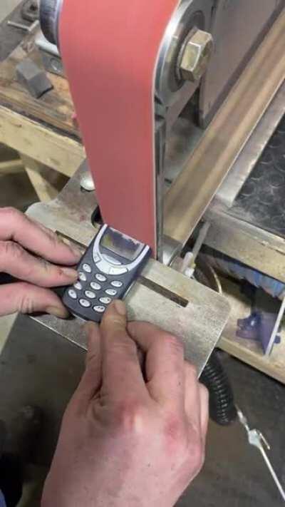 Destroying a Nokia 3310