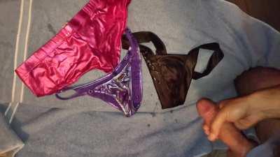 A friend wanted me to spray her stripper panties