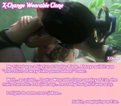 Justin, cosplaying as Eve.