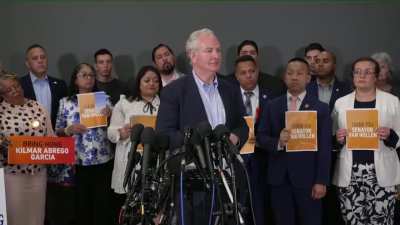 Senator Chris Van Hollen says the Trump administration pledged $15 million to El Salvador and has paid over $4 million to detain prisoners, including the illegally abducted Kilmar Abrego Garcia.