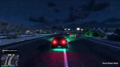 Crazy lightning storm I experienced while cruising down Senora Fwy last night.