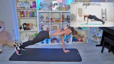 Cuando hacia ejercicio con leggins transparentes y tanguita ð©²