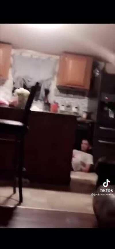 Kevin Owens stunt double with the slap