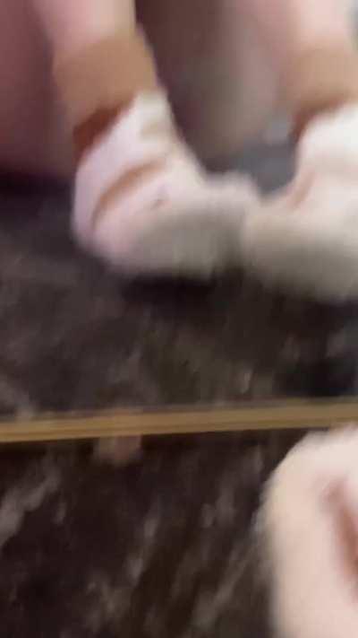 felt cute in my lil sockies :3