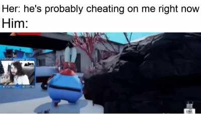 No he's actually setting a world record on Mr Krabs Overdoses on Ketamine