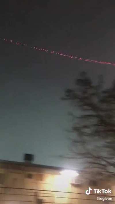 Taliban rocket being stopped by C-RAM