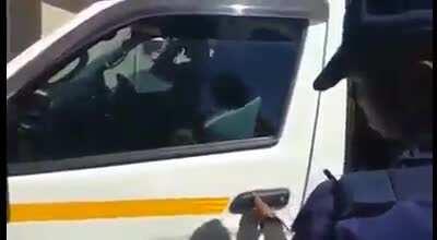 Typical Taxi idiocy in South Africa! Poor kids