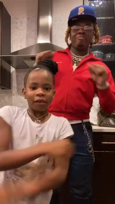Wholesome Gunna dancing with Young Thug's daughter