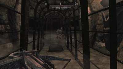 Almost a three-minute video of a draugr running in place while 