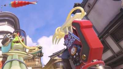 Ramen Bastion's repair arm is a fork, because of course it is.