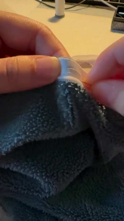 Blahaj an dI now have matching scars - restuffing surgery