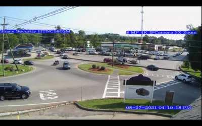 Public webcam in New Hampshire caught this beautiful moment at a rotary.