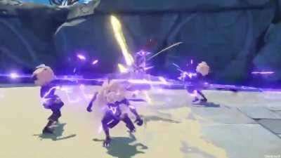 Raiden with Keqing (full footage via DIM)