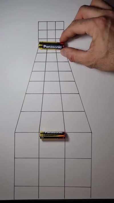 Battery size instantly changes