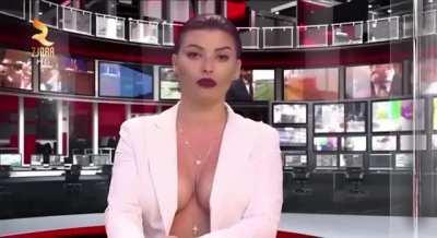 Albanian TV channel ZJARR is experimenting with female presenters