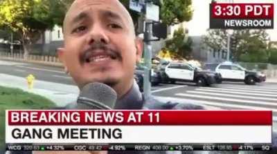 Gang gathering caught on film