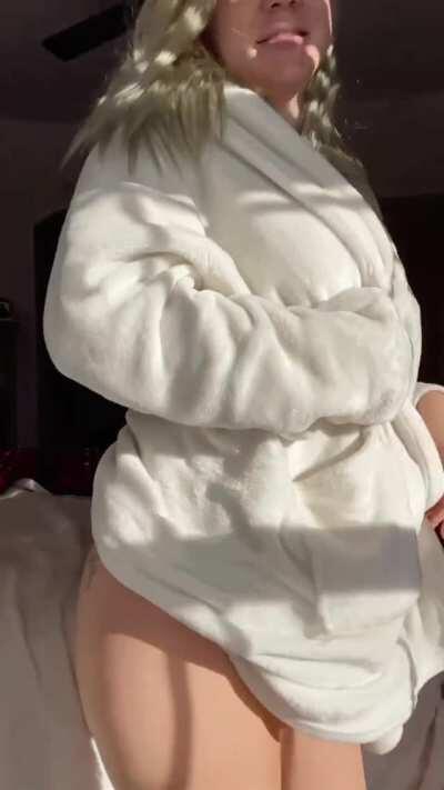 I almost didn’t see you! Can I brighten your day with a little tease? 🙂