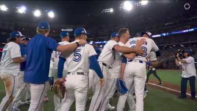The Blue Jays win the American League as called by the Blue Jays broadcast