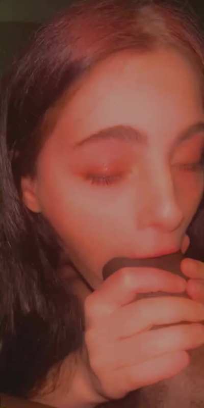 A well educated blue-eyed brunette 