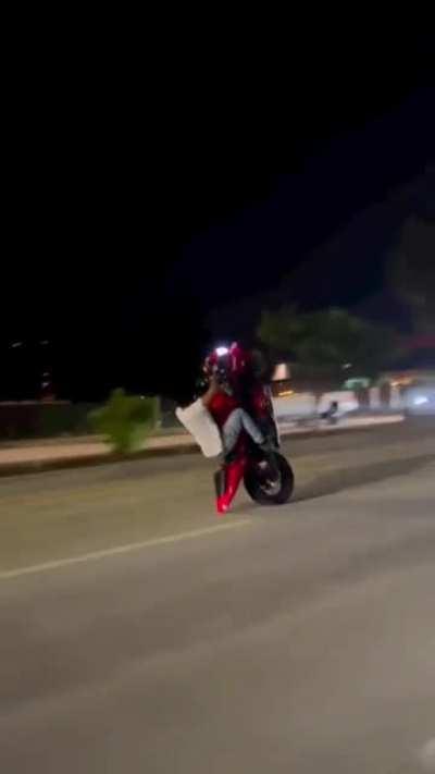 12 to 6 wheelie gone wrong