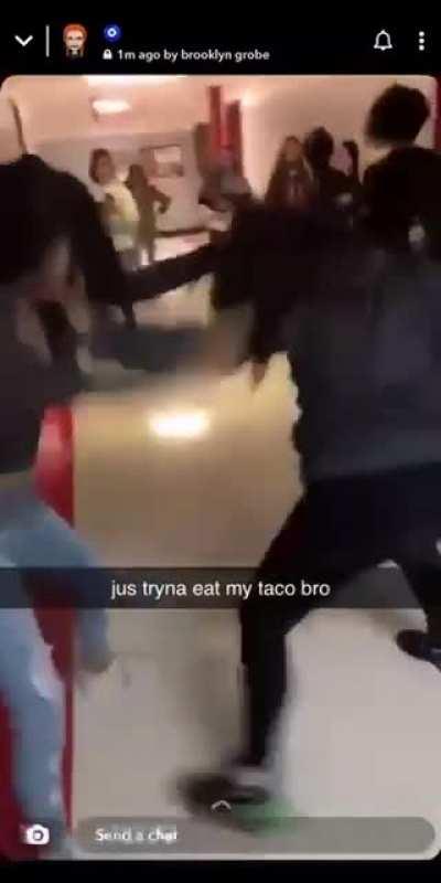 Fight at my school this morning