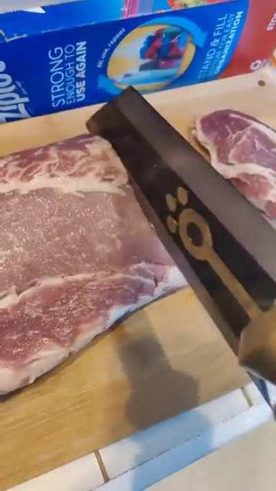 My meowscular knife is done