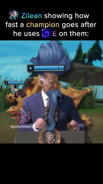 Zilean showing how fast a champion goes: