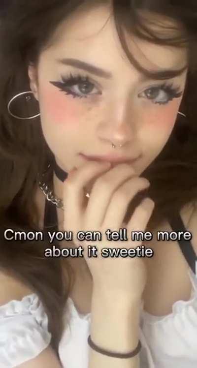 my crush hannahowo is such a good listener. she always pays really close attention whenever i tell her about my bully!