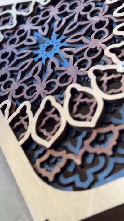 A few laser cut lamps that I made. 