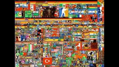 Full timelapse of r/place 2023