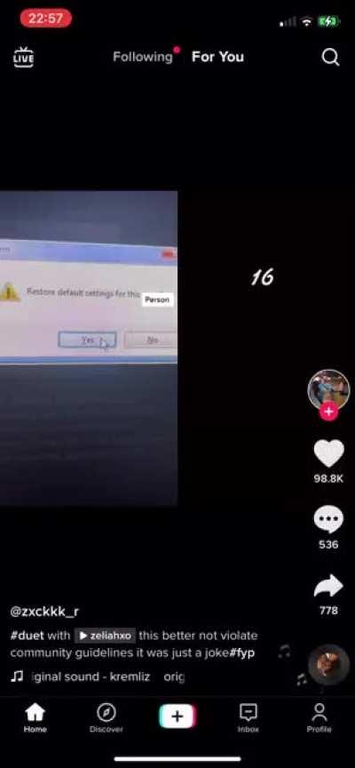 Factory reset her🤣