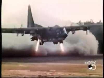 Specially modifed Lockheed C-130 Hercules to land in a stadium and rescue hostages in Iran in 1980
