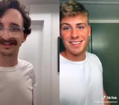 This guy on the left is recreating one of the other guy’s videos every day