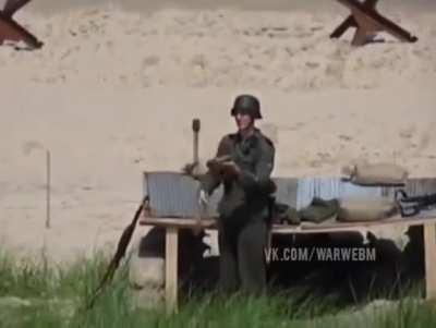 Normandy beach before D-Day(circa 1944)