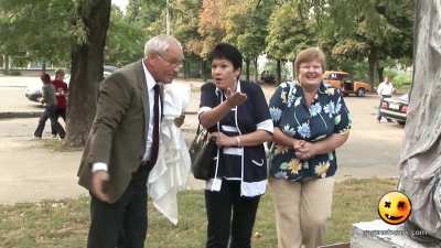 Busty Statue Grand Opening