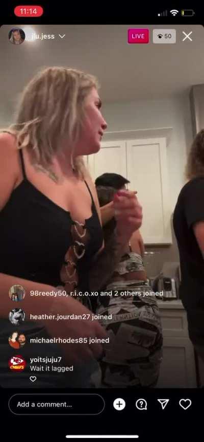 She teased in TikTok then moved to IG