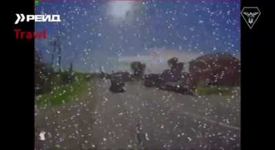 The FPV drones of the operators of the 413th RAID battalion and the 78th airborne assault regiment hit the 2C43 Malva self-propelled guns and vehicles. May 2025, location not disclosed.