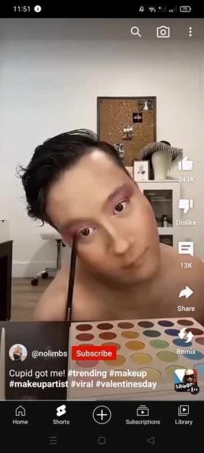 not afraid to show he's talent