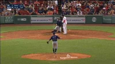 [Highlight] Tensions flare between Rays and Red Sox as Bobby Dalbec almost charges the mound after getting plunked by Francisco Mejia