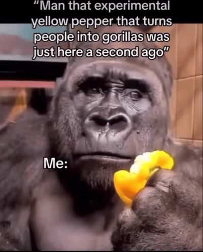 Man, this pepper tastes kinda weir-