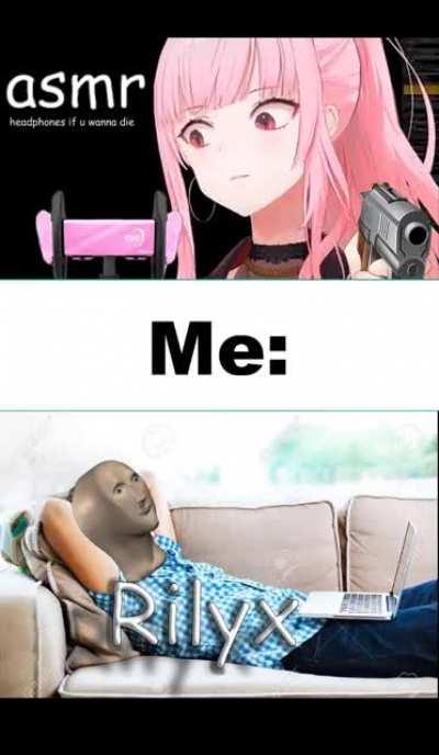 Me during Calli's ASMR stream (sorry for loud sound)