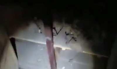 Chinese man walk into abandoned hospital filming human bones in morgue