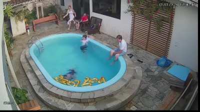 Diving head first into a shallow pool to celebrate the new year.