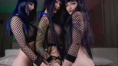 Hinata with her 2 clones Cosplay (Sia Siberia )[Naruto]