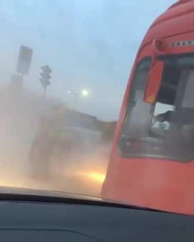 road rage with truck driver