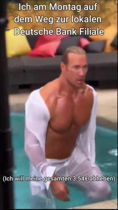 Hoffentlich löse ich keinen Bankenansturm aus