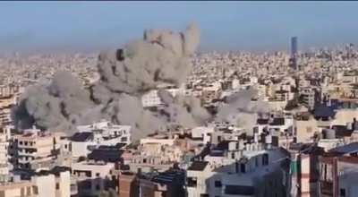 Another airstrike on Beirut this morning